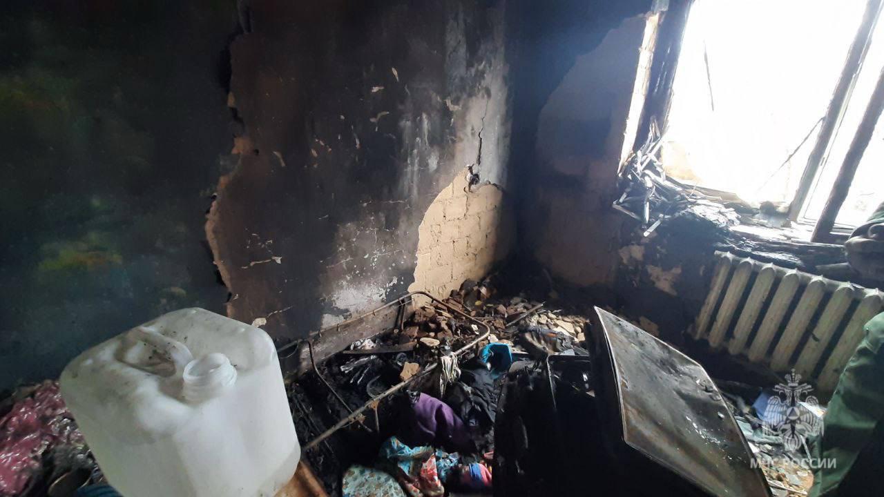  Во время пожара в общежитии в Саранске два человека получили ожоги 