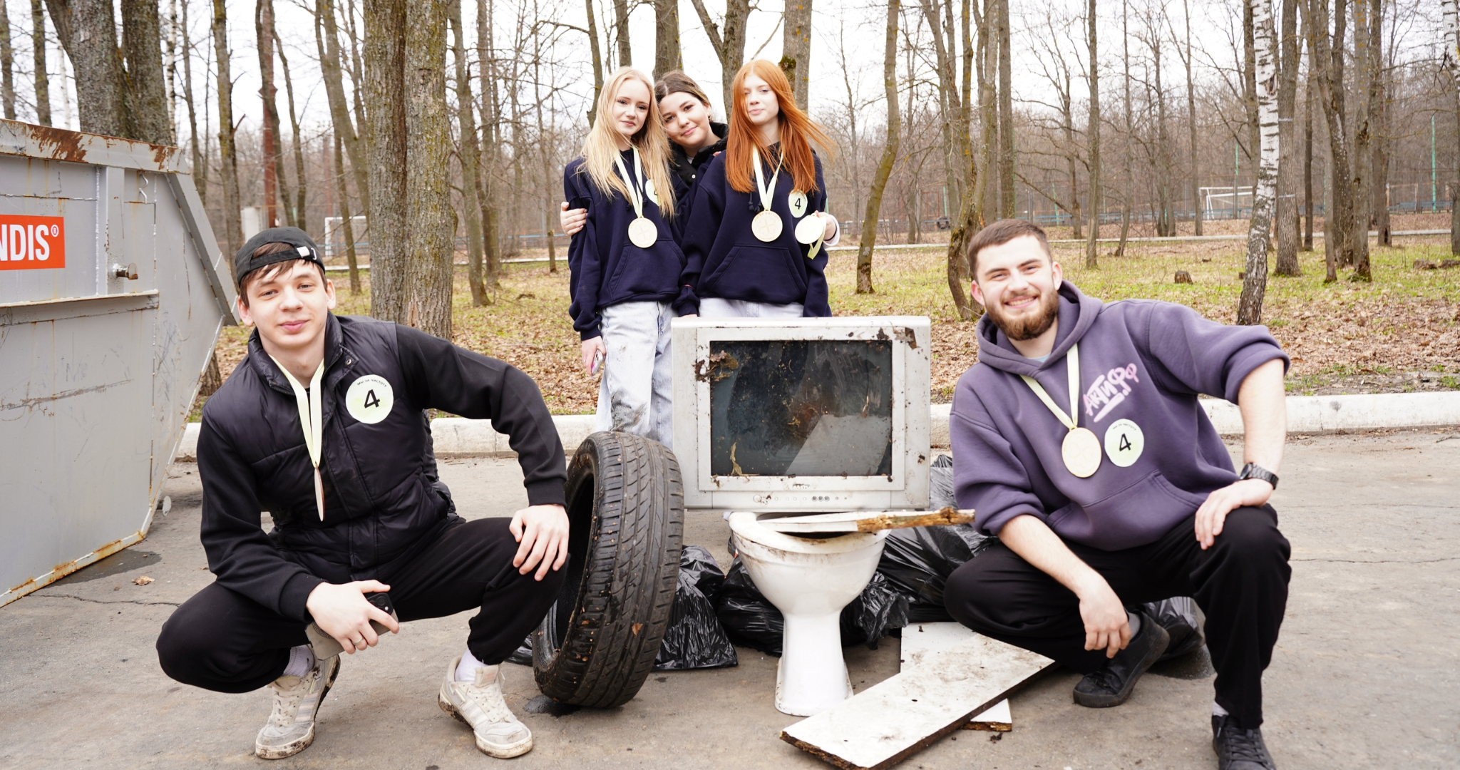 В Саранске 150 человек поучаствовали в скоростном сборе мусора 