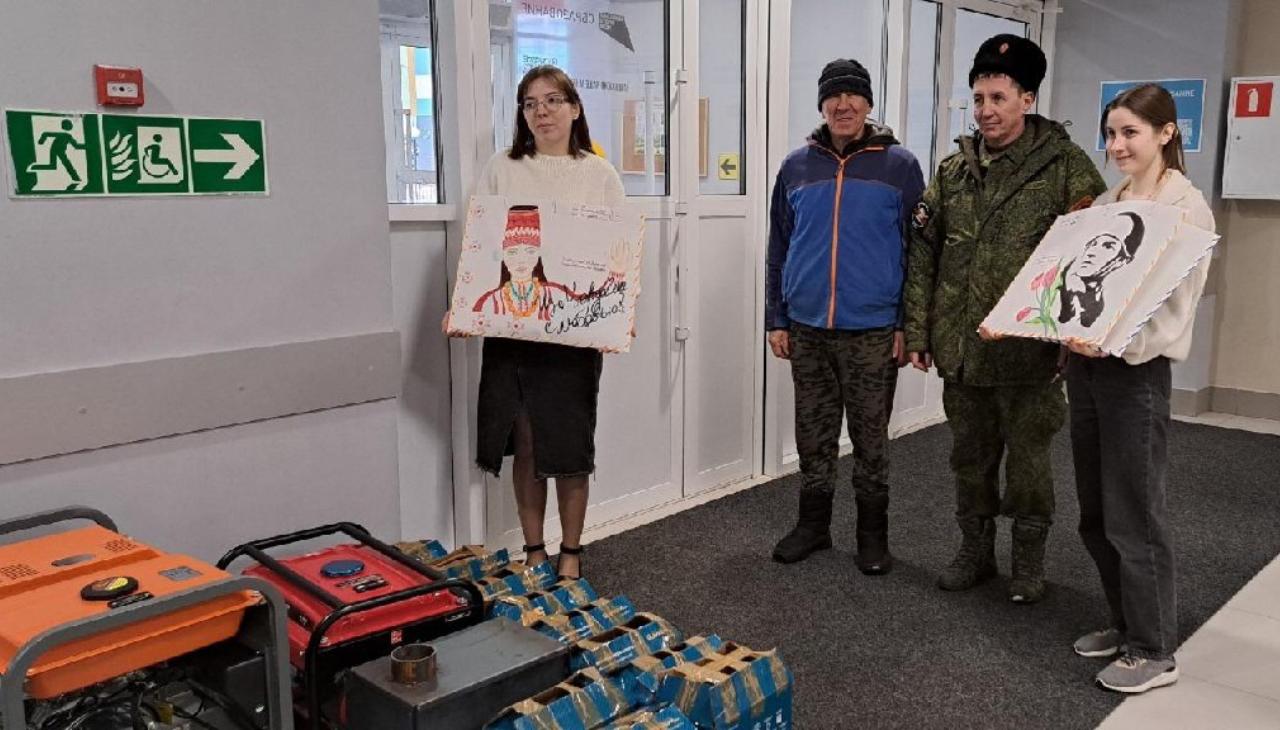 Саранская школа «Высота» отправила на СВО два генератора и письма для бойцов