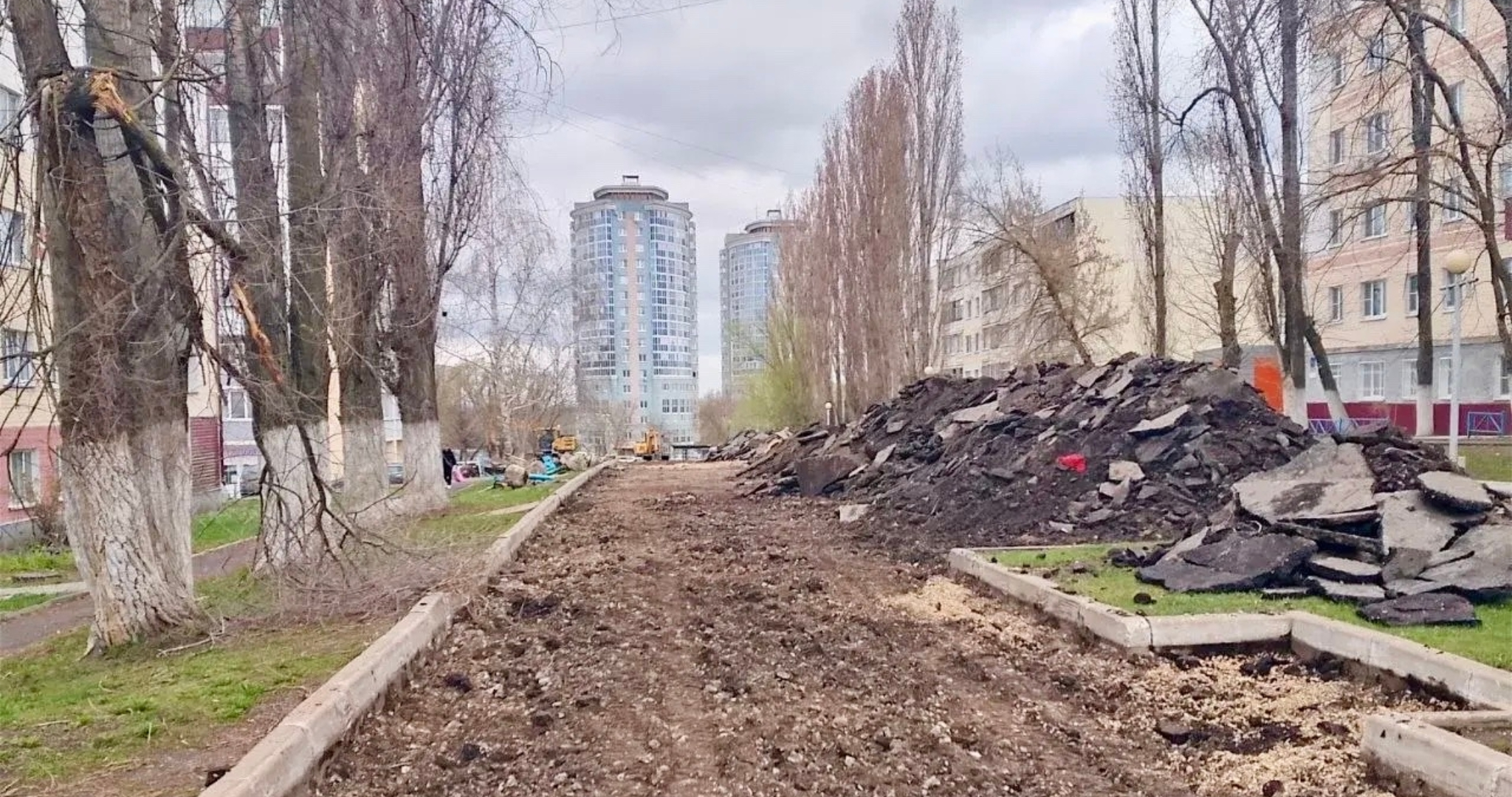 В Саранске началось благоустройство бульвара Эрьзи 