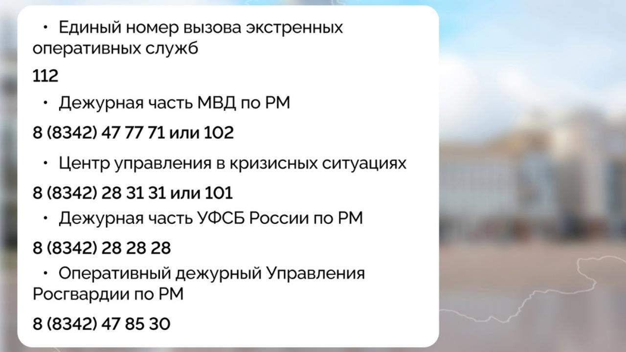 К бдительности во время новогодних праздников призывают жителей Мордовии