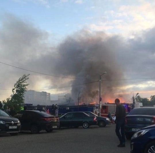 В Саранске выясняют причину пожара на рынке «Ринг»