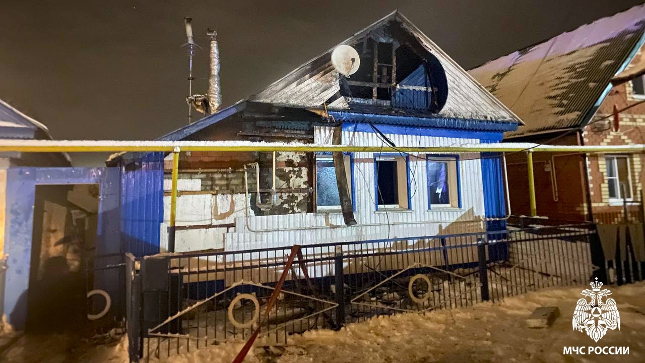 В Лямбире тушили частный дом