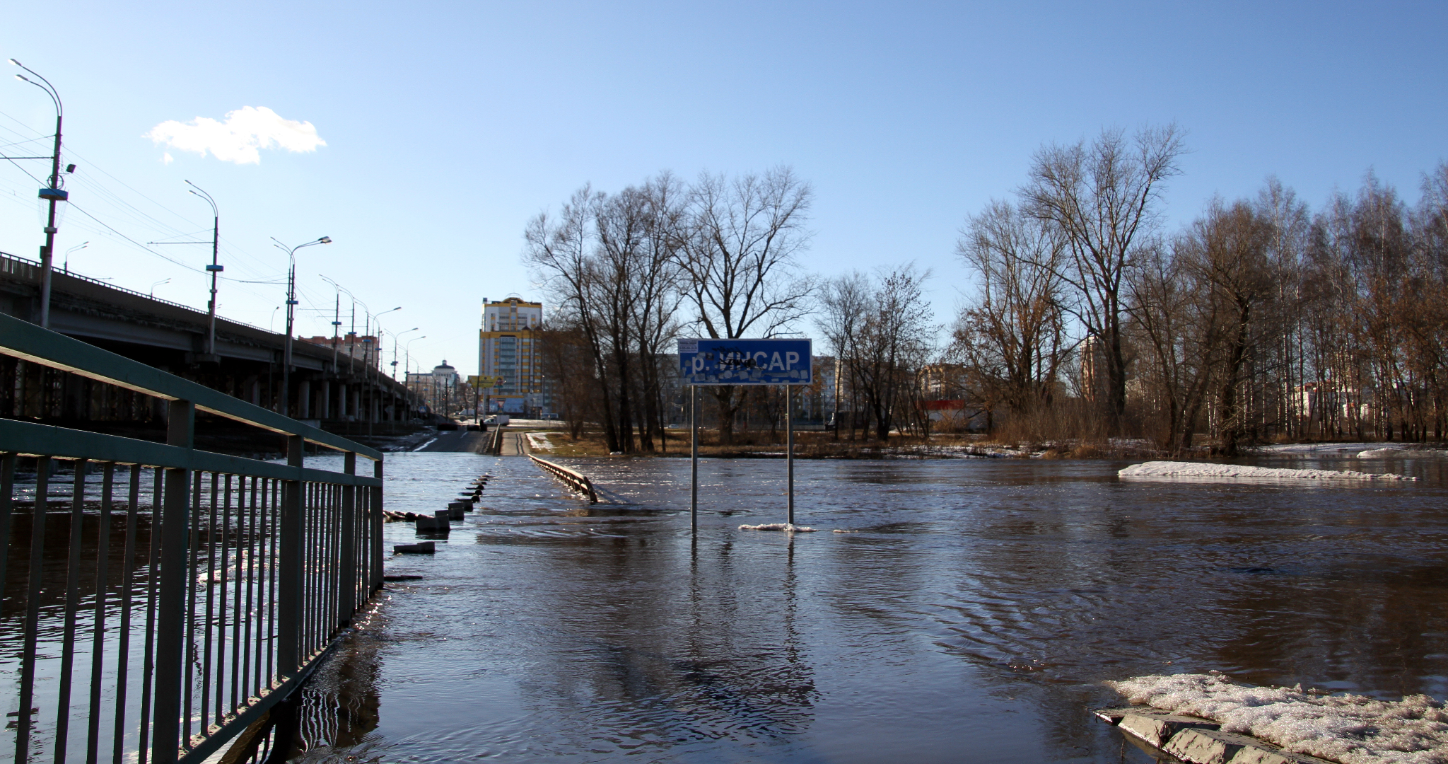 Саранск продолжают готовить к грядущему паводку 
