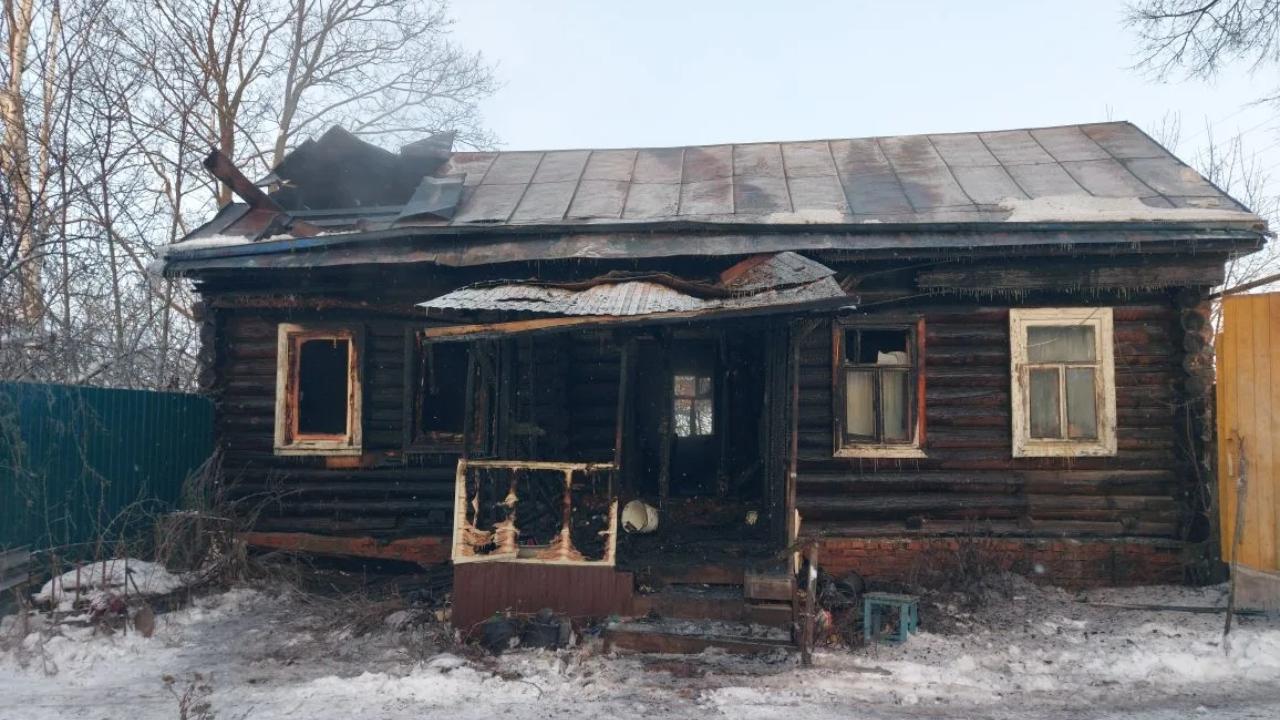 В Краснослободске сгорел частный дом 