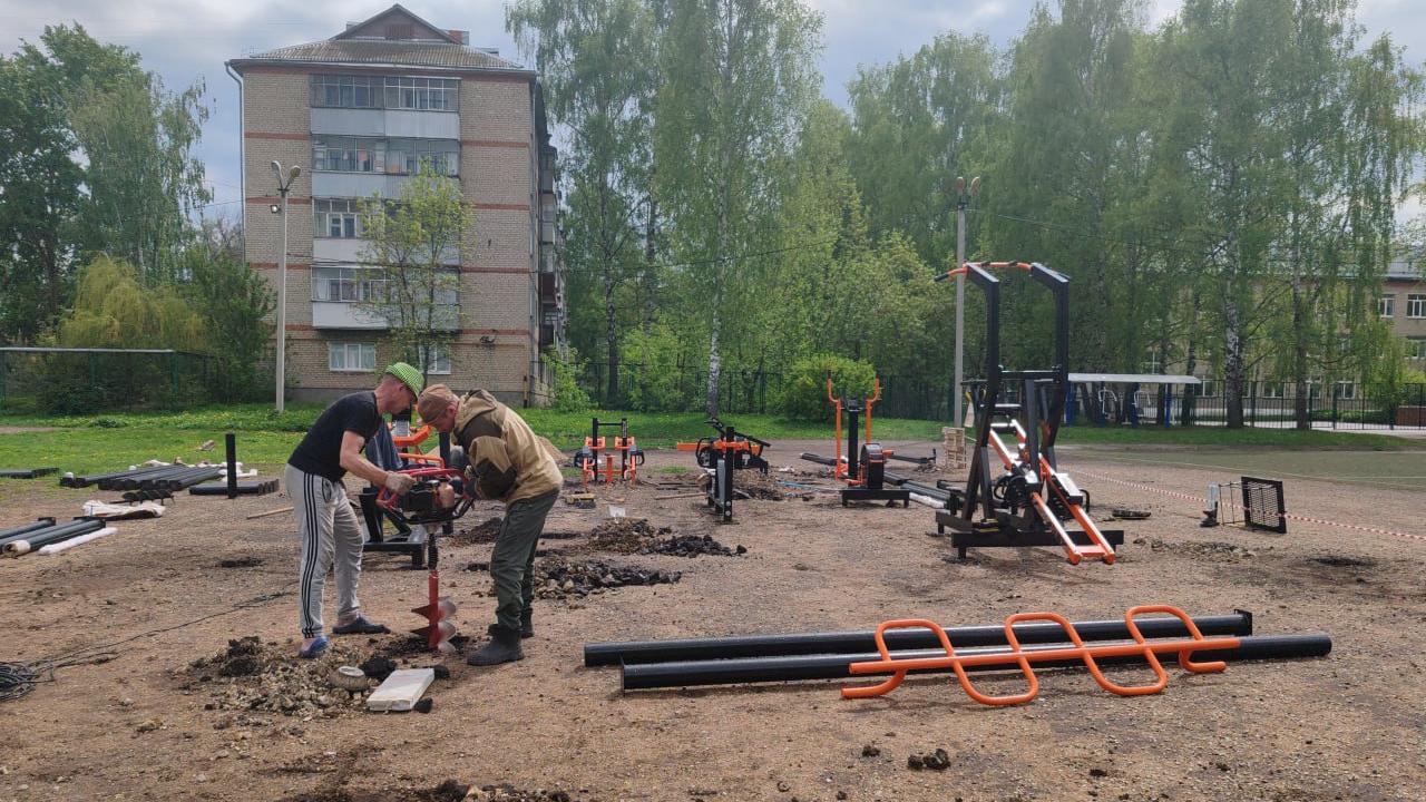 Вторую площадку для сдачи ГТО устанавливают в Рузаевке Вторую площадку для сдачи ГТО устанавливают в Рузаевке