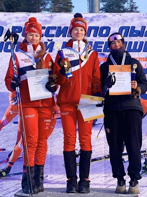 Мордовская лыжница завоевала третью медаль на Первенстве страны