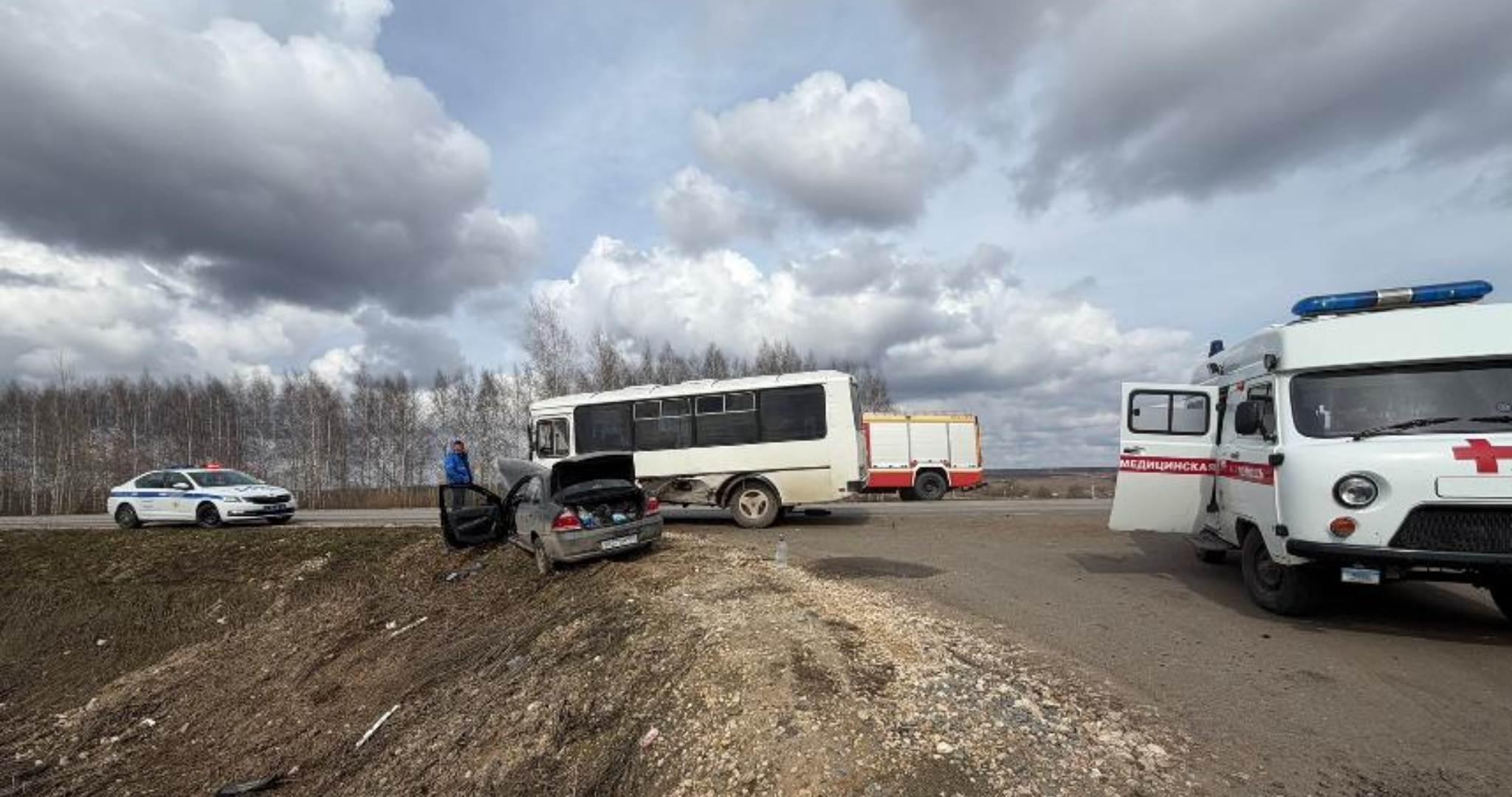 Один человек в Мордовии пострадал в ДТП с автобусом 