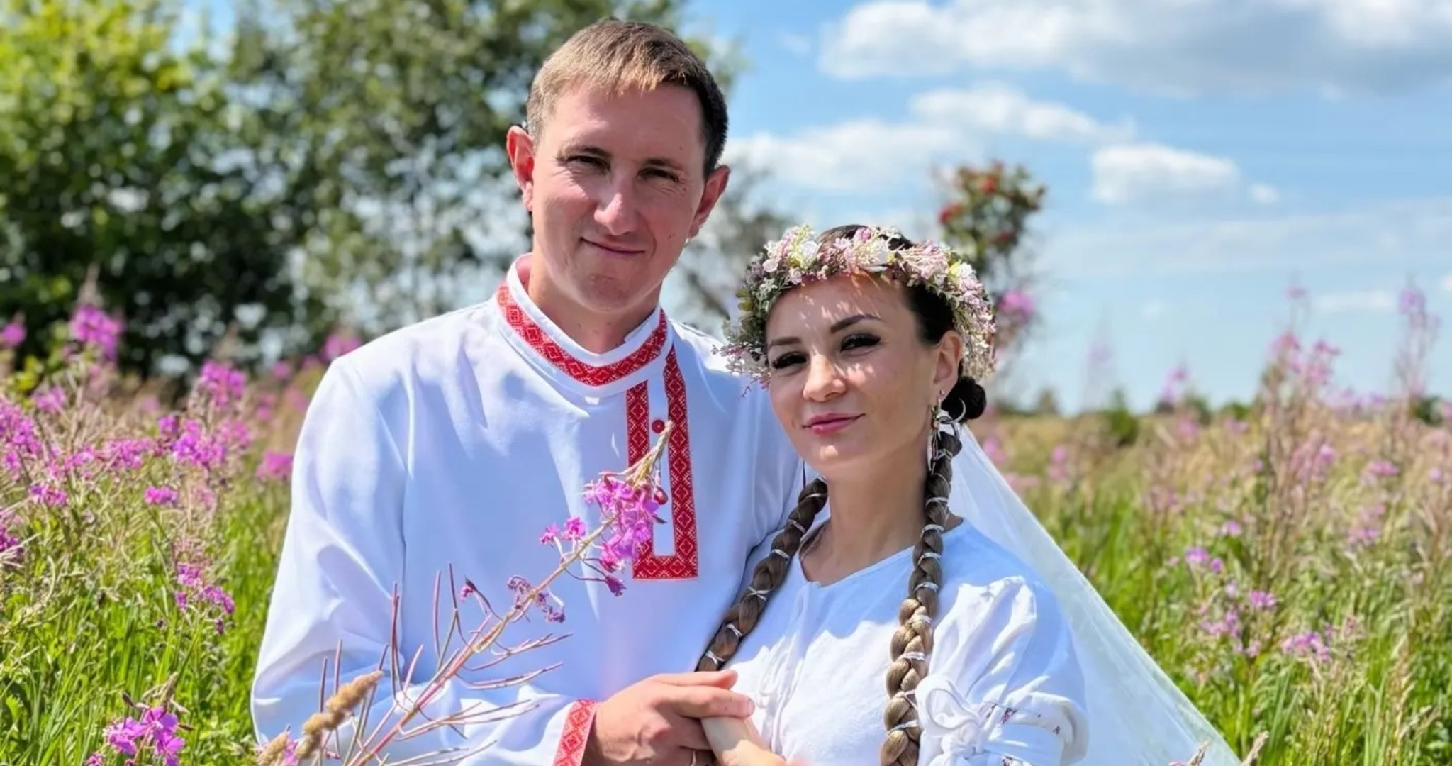 Сотрудница ГАИ в Мордовии сыграла свадьбу в славянском стиле в День семьи, любви и верности