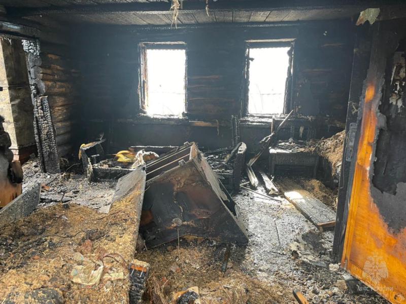 Ночью в Мордовии сгорел жилой дом