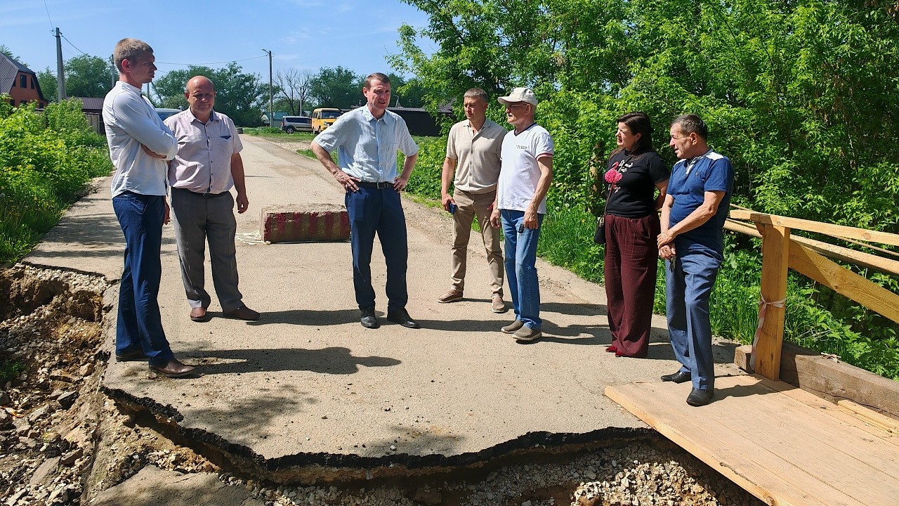 В Татарской Пишле отремонтируют подмытый паводком мост