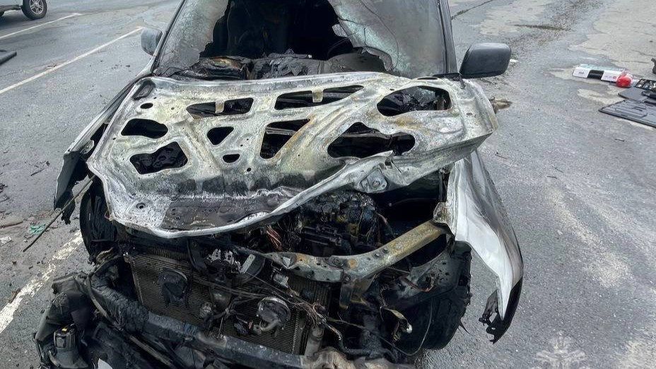 В Саранске сгорела иномарка В Саранске сгорела иномарка