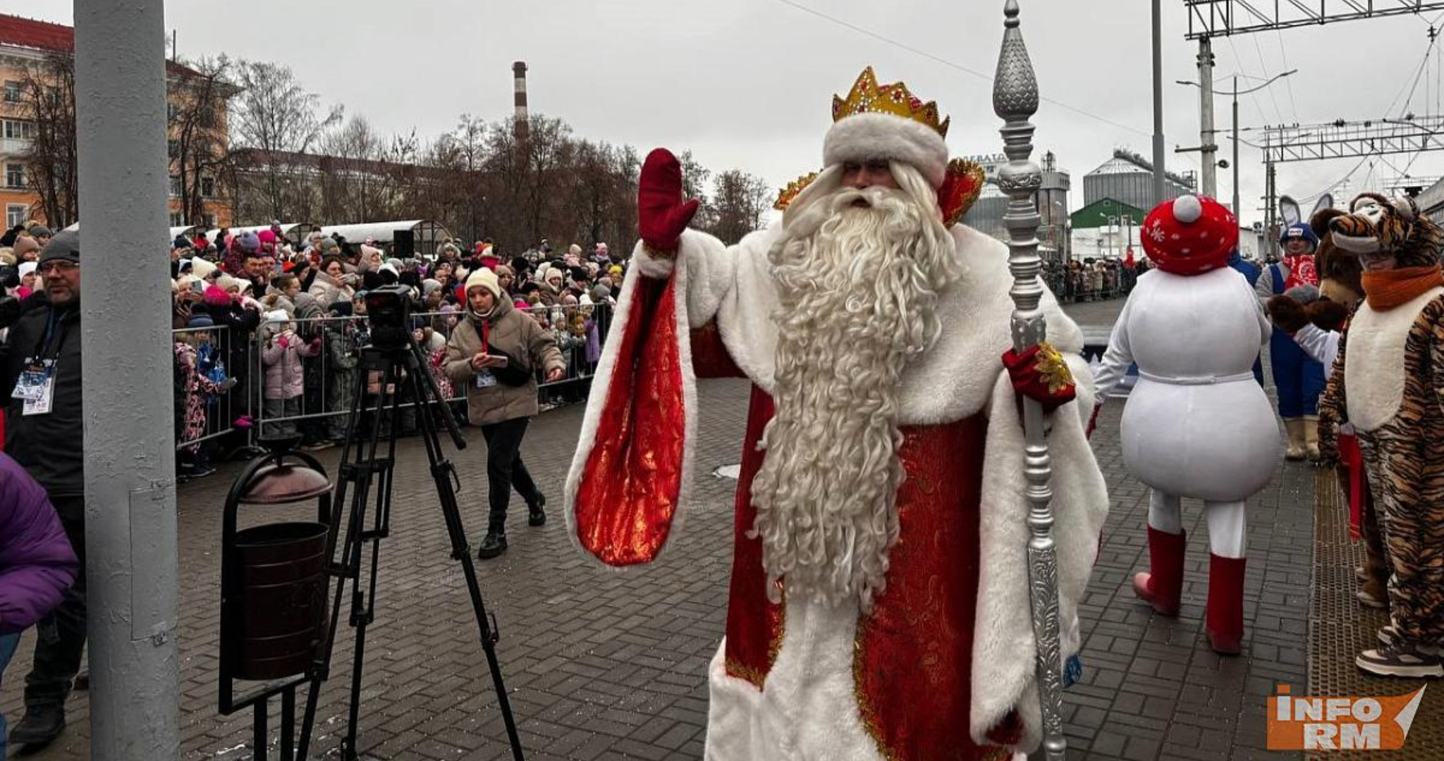 Поезд Деда Мороза в Саранске встретили почти 20 тысяч человек 