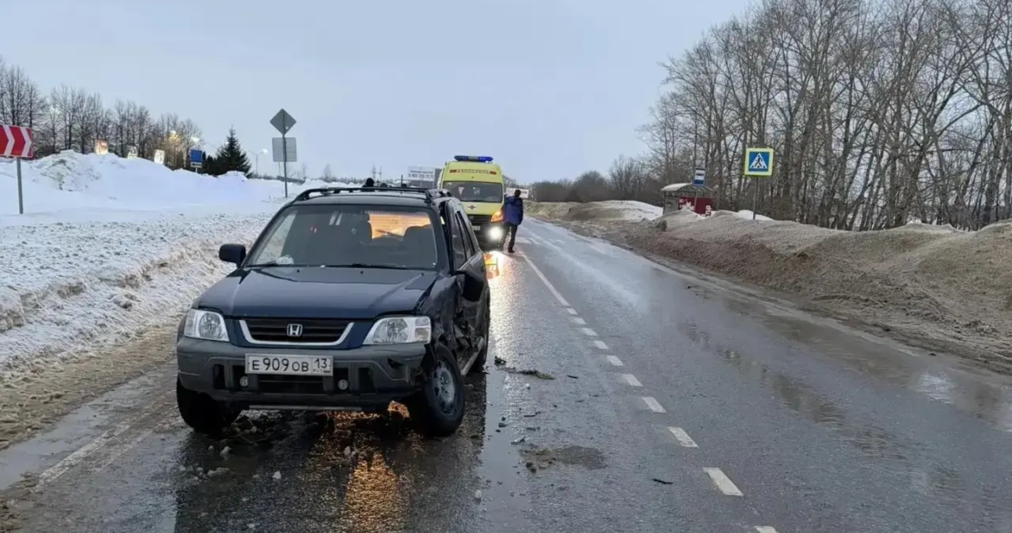 Школьница и детсадовец пострадали в ДТП в Мордовии 