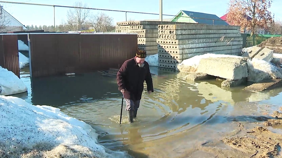 Село в Мордовии затопили паводковые воды