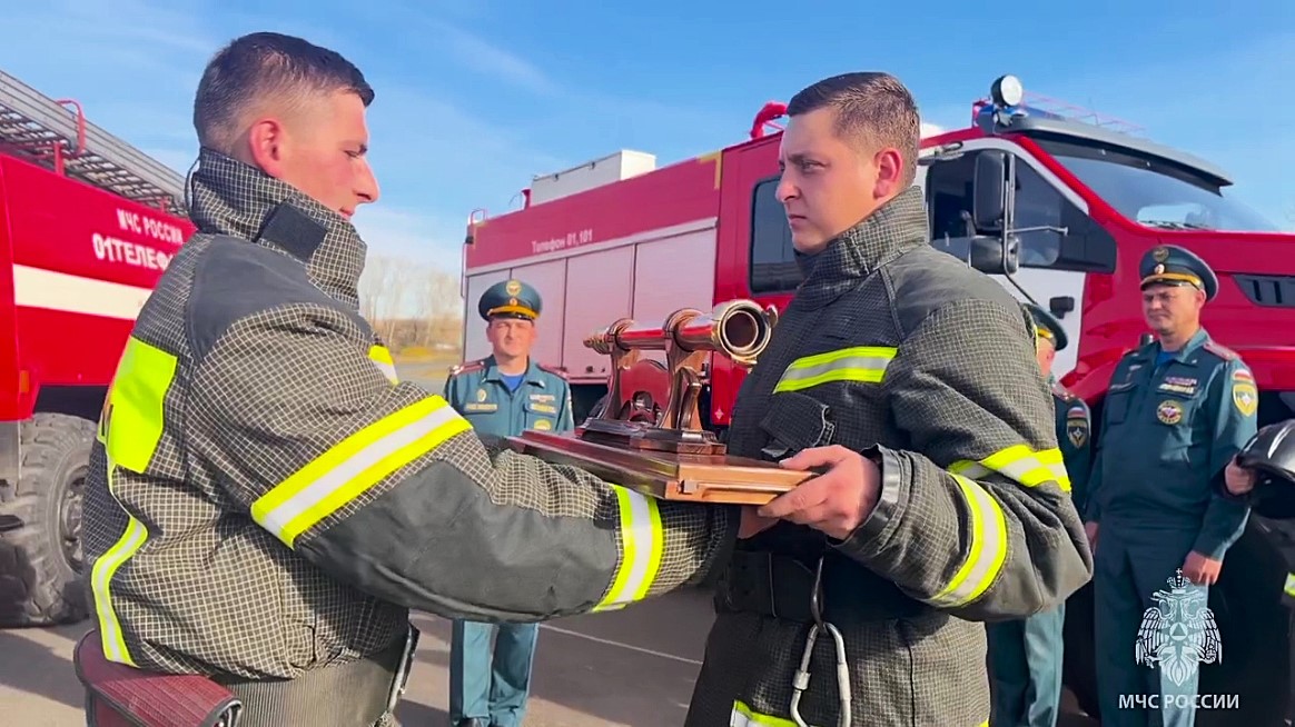 В Мордовию прибыл исторический пожарный ствол