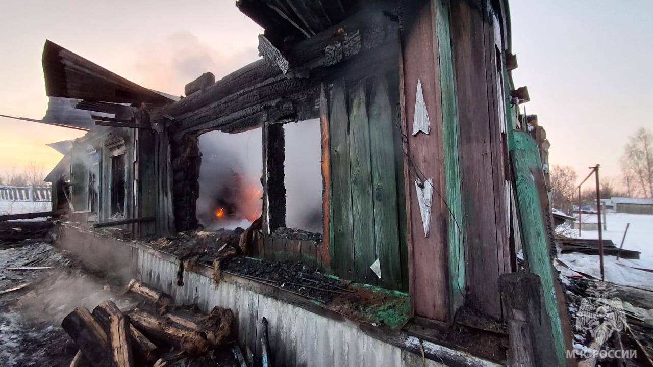 В своем доме сгорел житель Старошайговского района