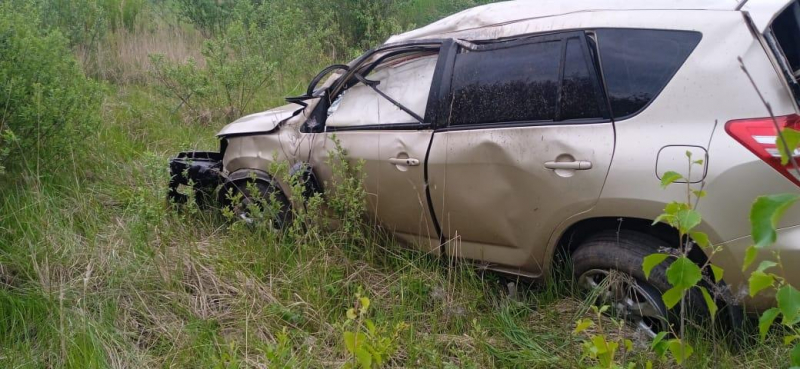 В Мордовии «Тойота» опрокинулась в кювет, водитель погиб