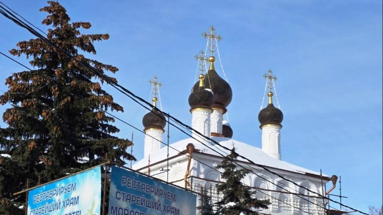 На Старом Соборе Саранска потемнели купола