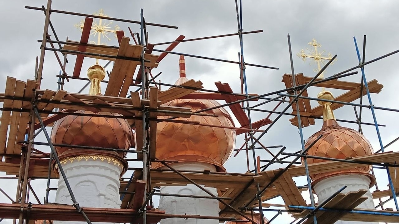 У самого старого храма Мордовии начали окисляться купола 