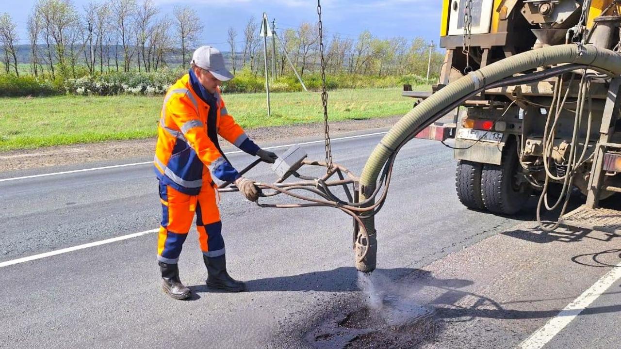 Дорожные работы продолжаются на Р-158 в Мордовии Дорожные работы продолжаются на Р-158 в Мордовии