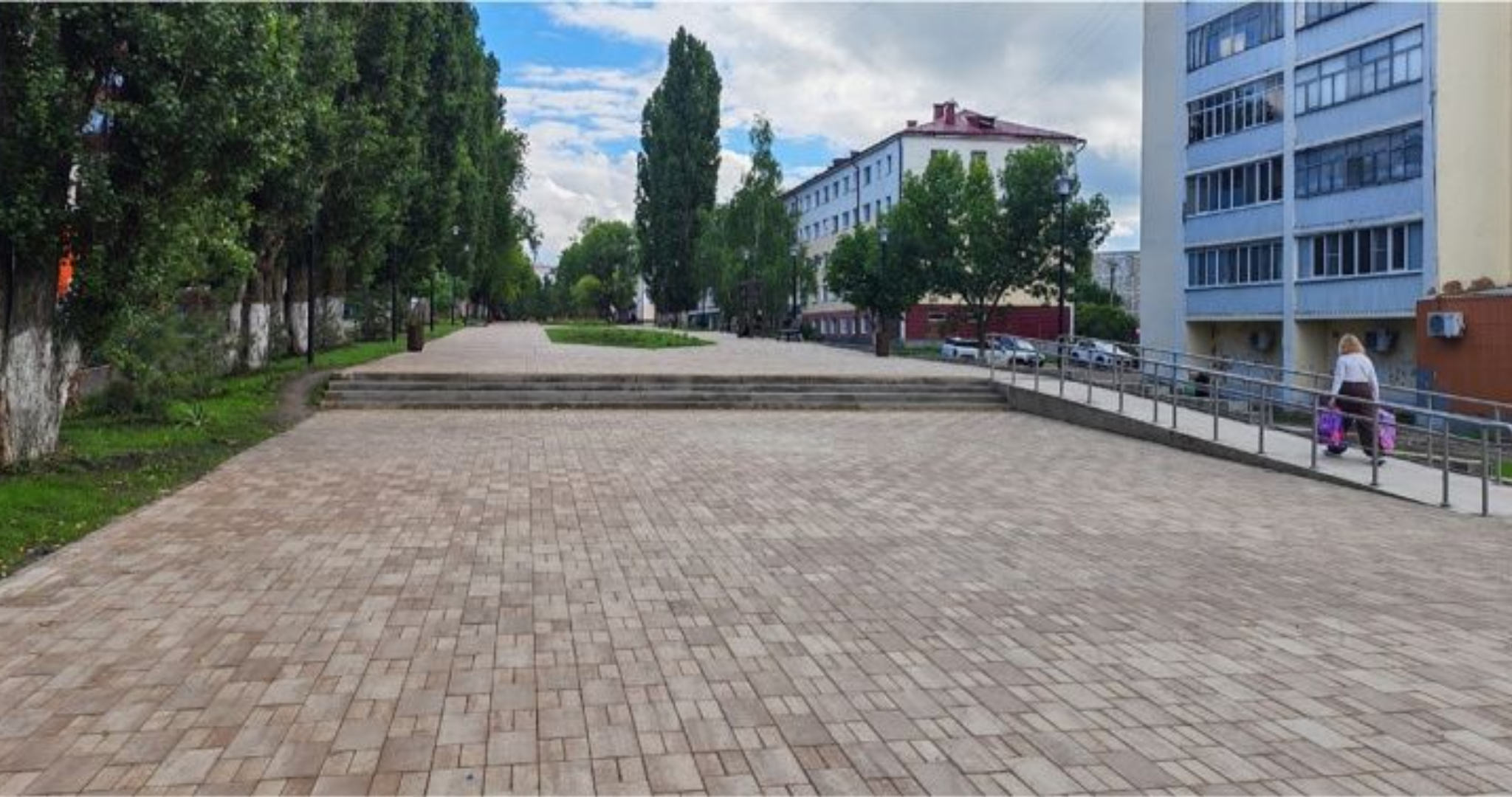 На бульваре Эрьзи в Саранске закончился первый этап благоустройства 