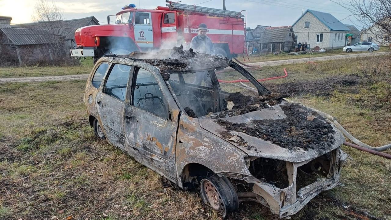 Пожар в Мордовии уничтожил «Калину» и гараж 