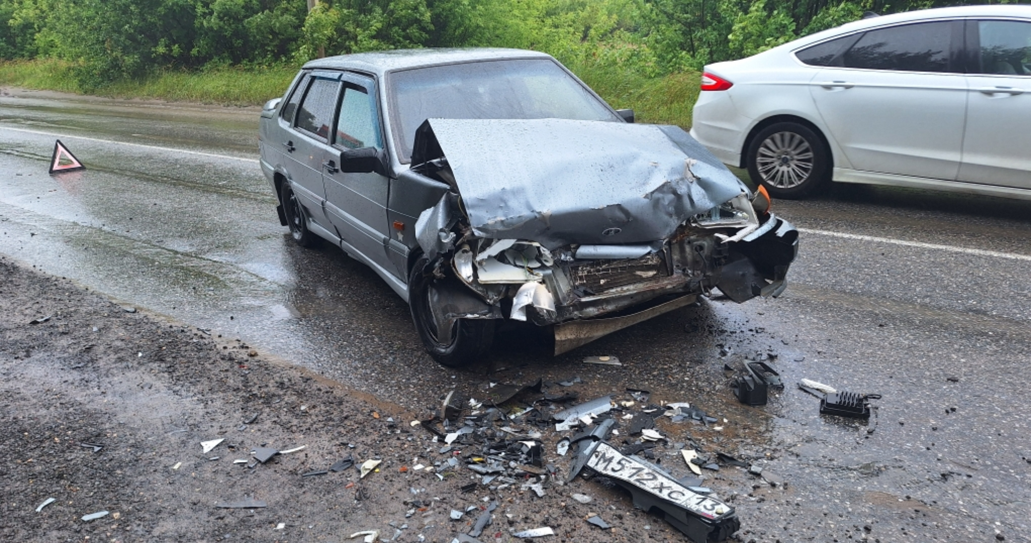 В лобовом ДТП на Пролетарской в Саранске пострадал один человек 