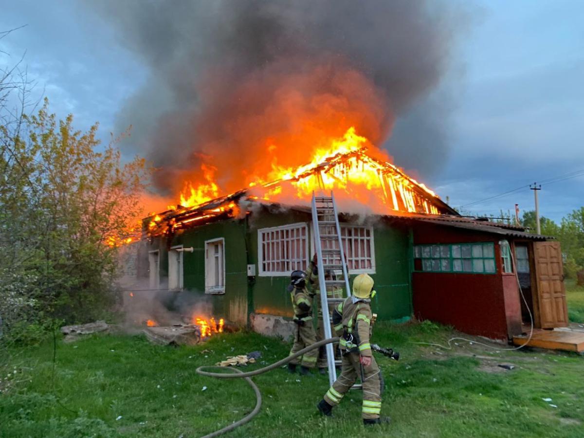 В пятницу вечером в Мордовии сгорел жилой дом