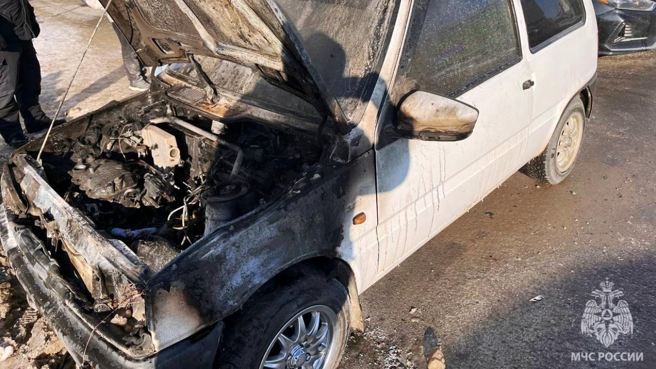 В Саранске на ходу загорелась «Ока»