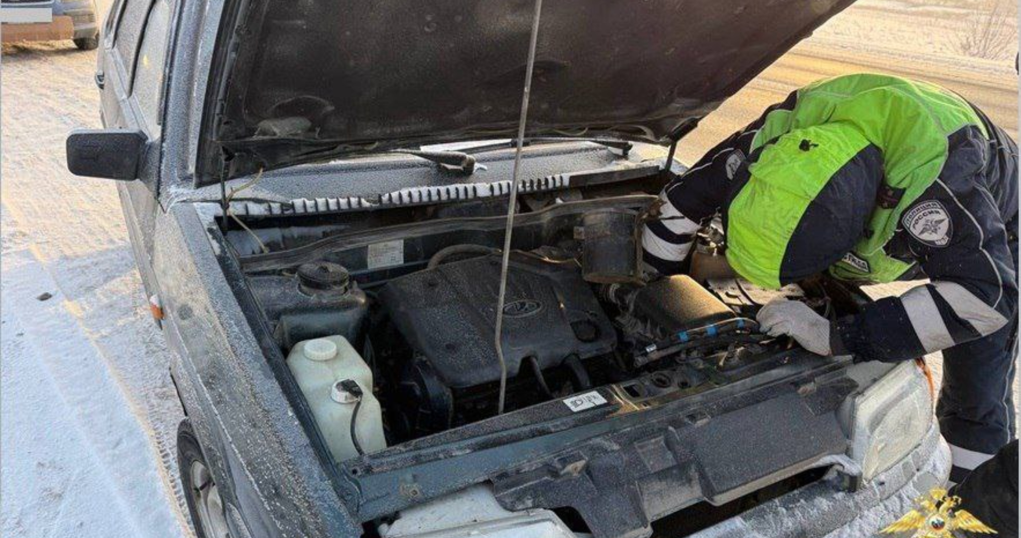 Семья с детьми едва не погибла от холода на трассе «Саранск - Сурское - Ульяновск» 