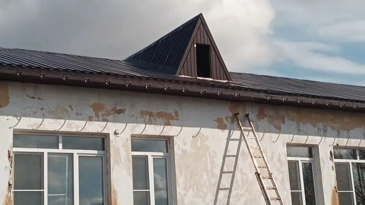 В Ромодановской школе № 3 отремонтировали кровлю