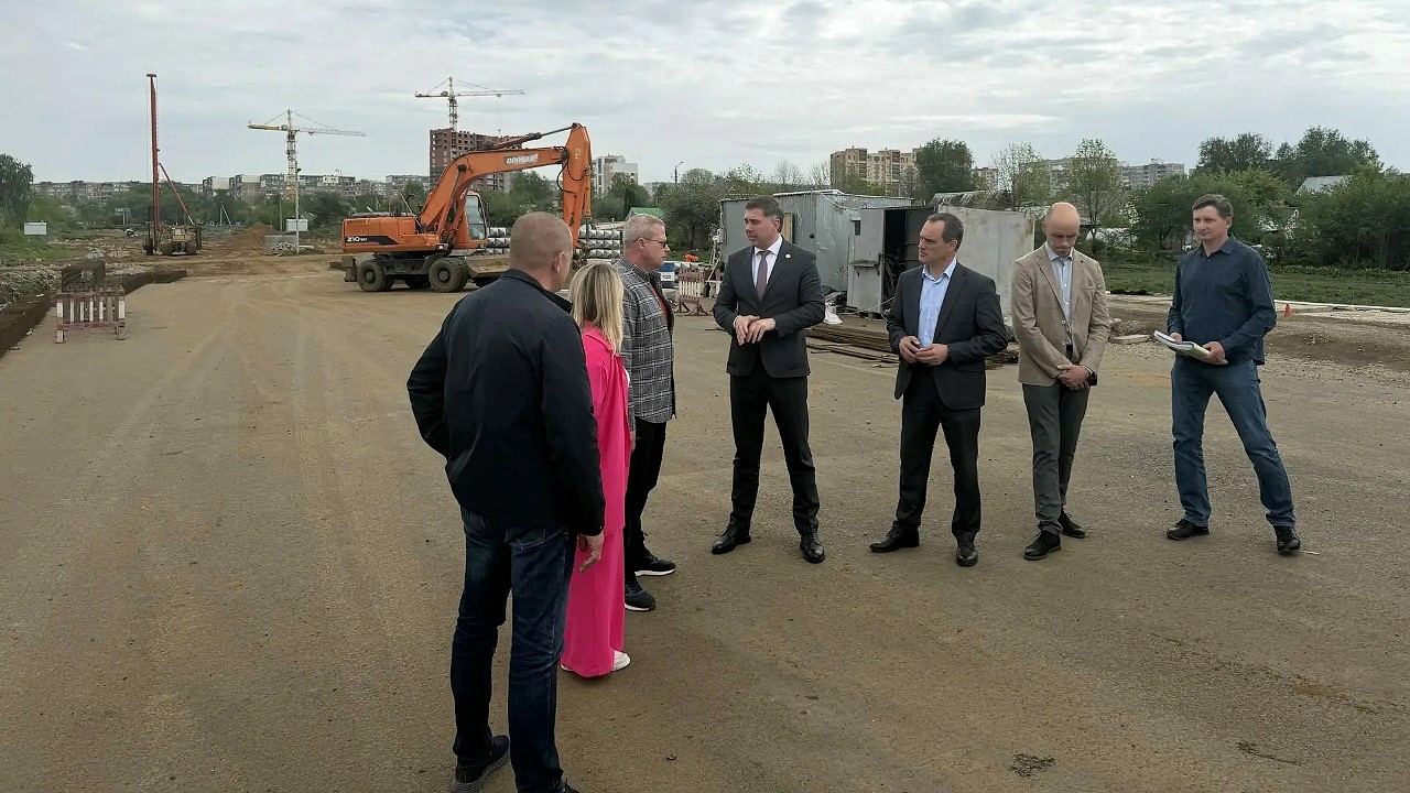 В Саранске проинспектировали строительство новой автодороги