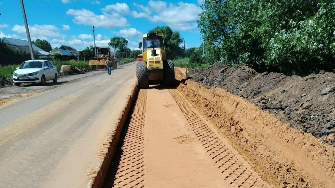 В Мордовии ремонтируют дорогу до Челпанова