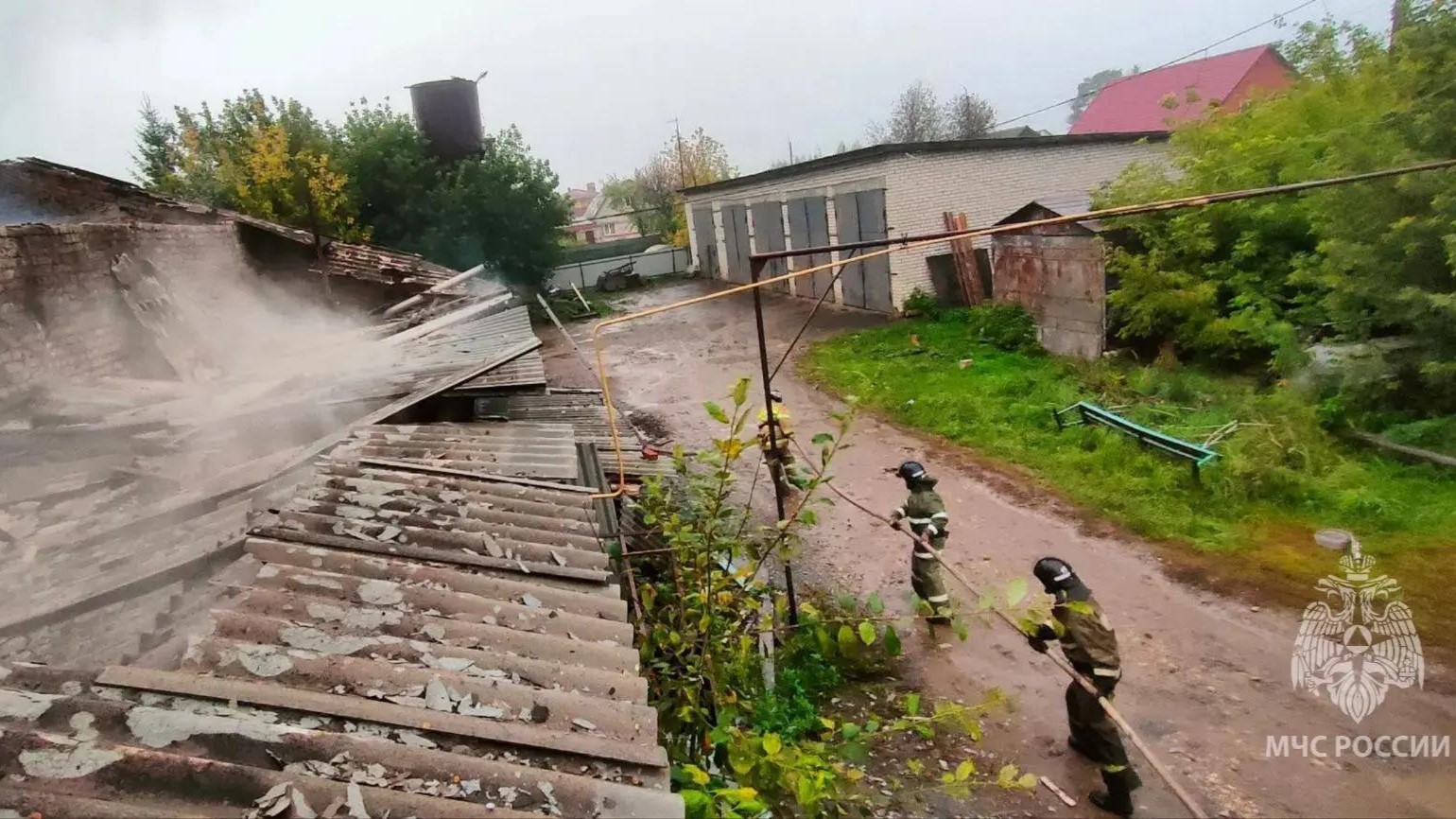 В Мордовии горела общественная баня