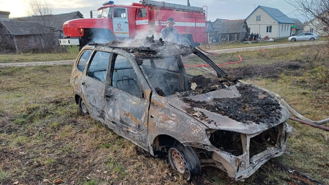 Пожар в Мордовии уничтожил «Калину» и гараж 