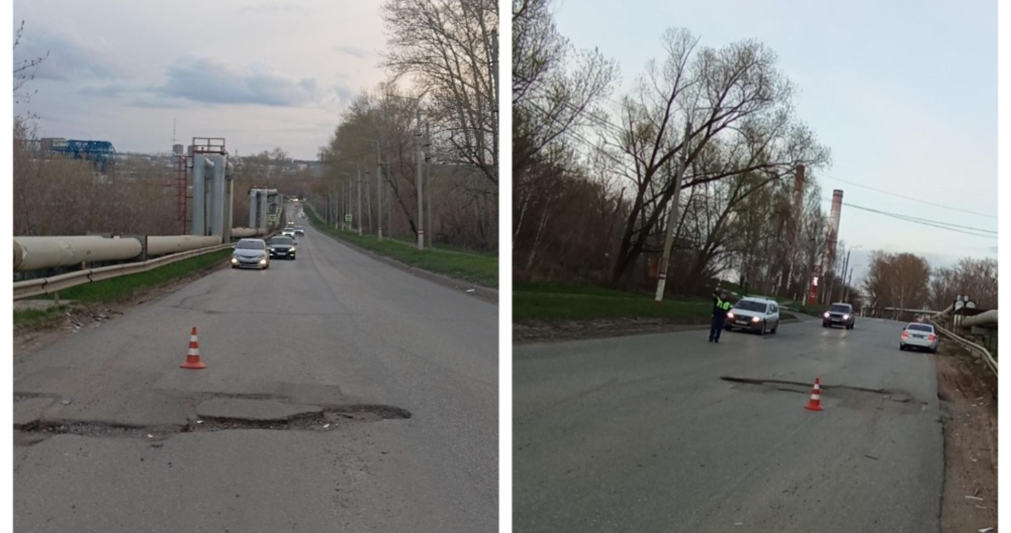 Девушка в Саранске пострадала в ДТП у глубокой выбоины 