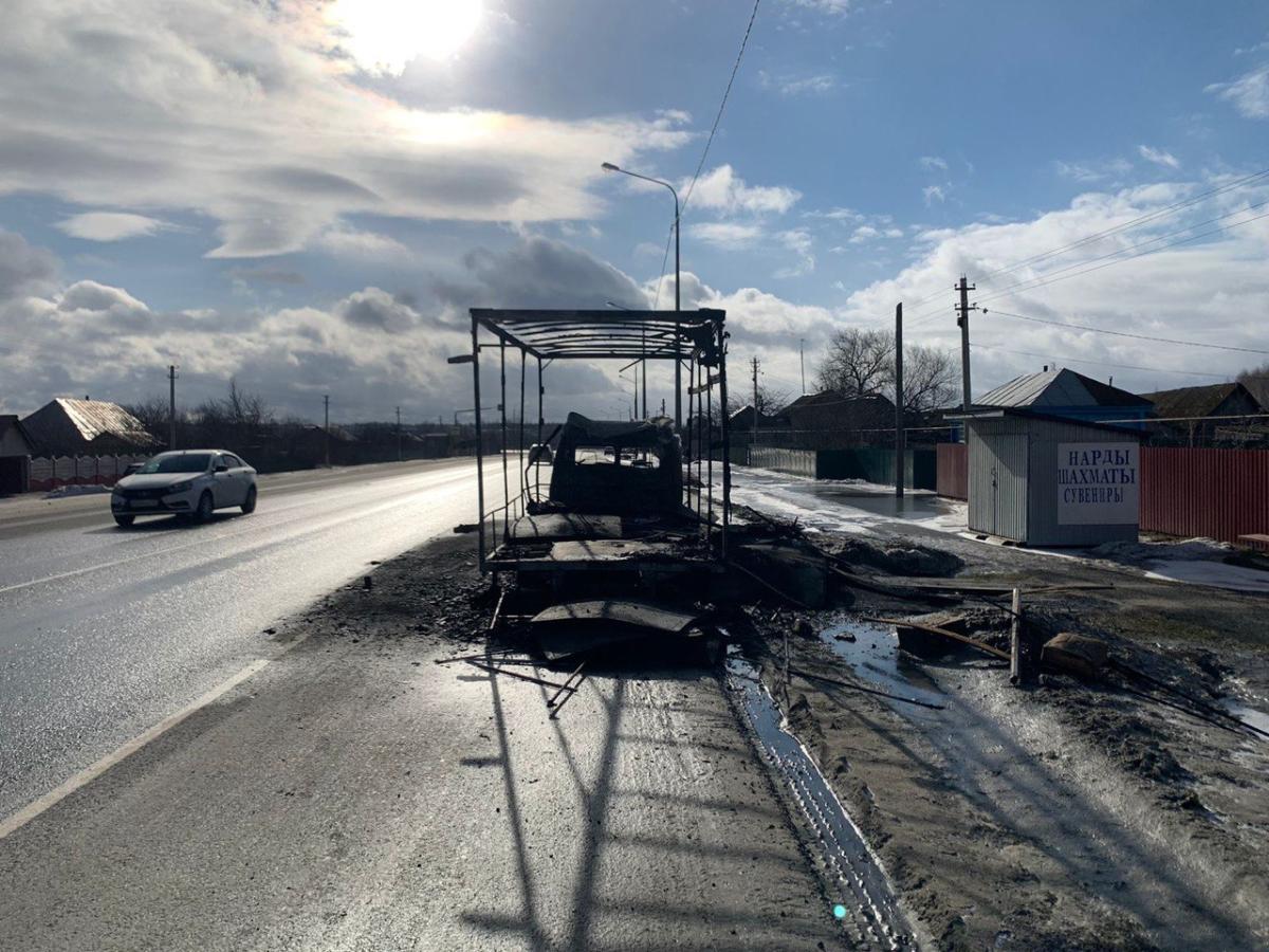 В Мордовии на федеральной трассе сгорела «ГАЗель»