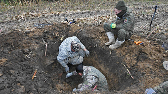 Поисковики Мордовии подняли останки трёх солдат РККА