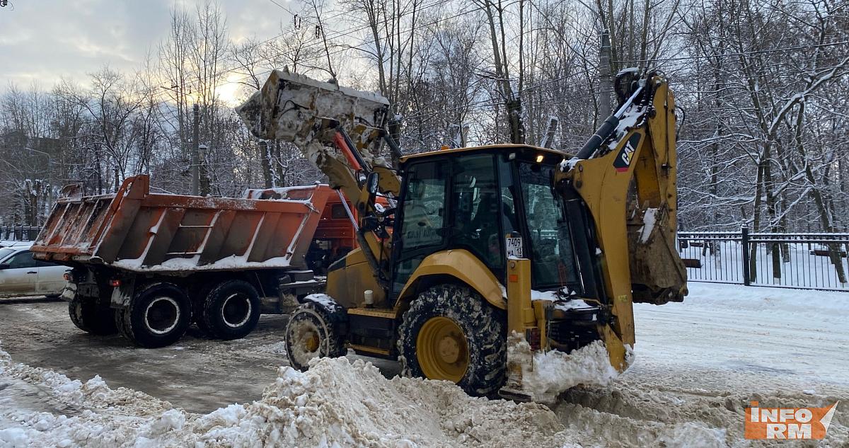 С улиц Саранска в феврале вывезли почти 180 тысяч кубометров снега 