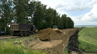 В Кочкуровском районе строят дорогу к агроферме