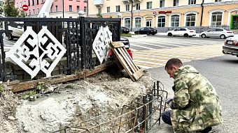 В Саранске на Советской укрепляют подпорную стенку
