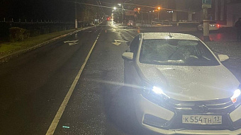 В Саранске мужчина переходил дорогу в неположенном месте и попал под машину