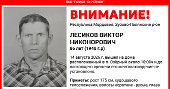 В Мордовии пропал без вести 86-летний Виктор Лесиков 