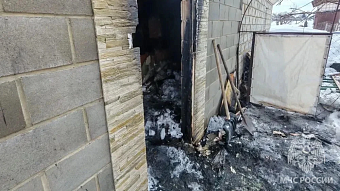 В Лямбире сгорела баня