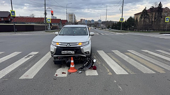 В Саранске велосипедист выехал на красный под иномарку