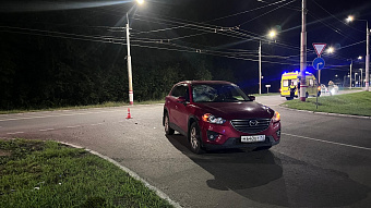 В Саранске сбили ехавшего на красный велосипедиста