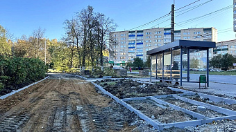 В Саранске на Энгельса ремонтируют тротуары