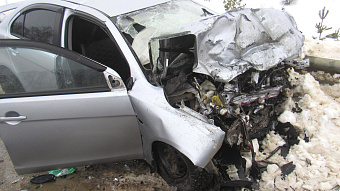 В лобовом ДТП на трассе в Мордовии погибла женщина-водитель, четверо в больнице