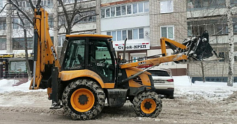 Рузаевским коммунальщикам не хватает сил на борьбу со снегом 